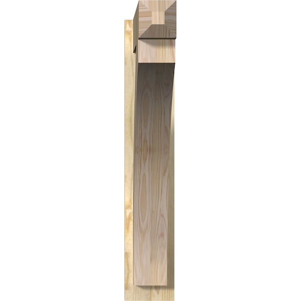 Thorton Rough Sawn Craftsman Outlooker, Douglas Fir, 6W X 30D X 34H